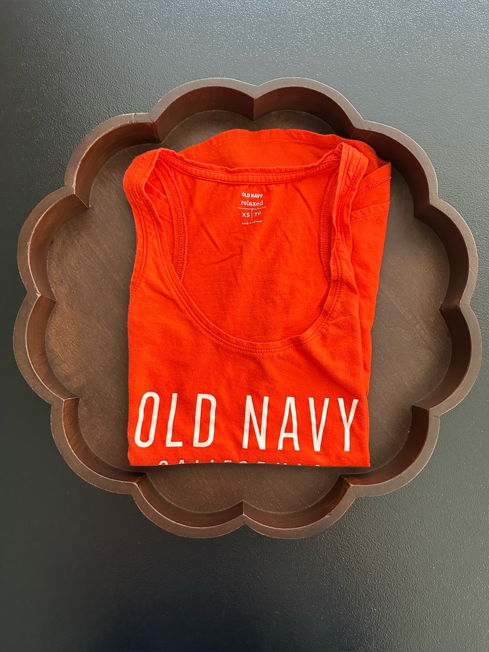 Women’s Old Navy Orange Logo Tank Top Size XS